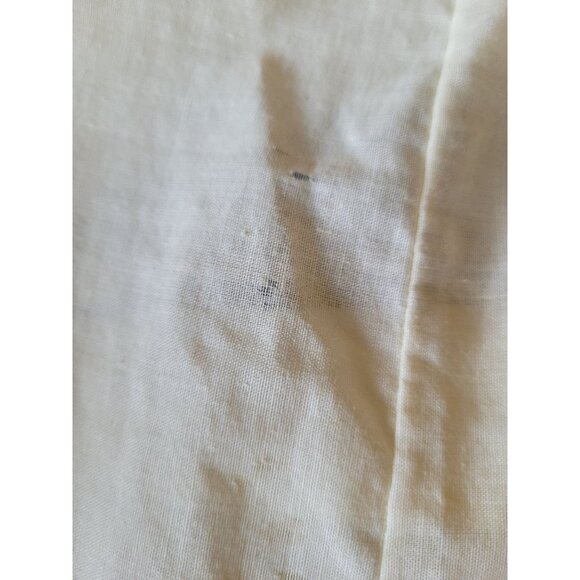 Vintage Yellow Sleeveless Nightgown Embroidered Neckline Maxi M/L - Picture 7 of 8